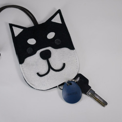 ✿可愛動物鑰匙包－黑柴犬✿ 第2張的照片