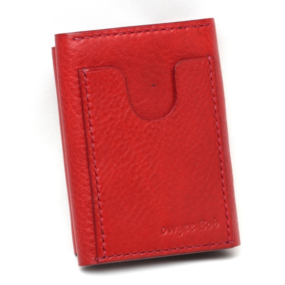 コイン&カードポケットつきパスケース（Red） 2枚目の画像