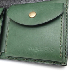 錢包按鈕口袋（顏色：綠色×青） 第5張的照片