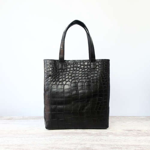 イタリア製*ニコマルテッリ*クロコダイルレザーハンドバッグ クロコダイルハンドバッグイタリアニコマルテッリ