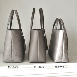 A4サイズトートbag（Ｌ）ファスナー・ショルダー☆ペールピンク☆彡マチ幅１３㎝ver/受注製作・ショルダー紐付き 10枚目の画像