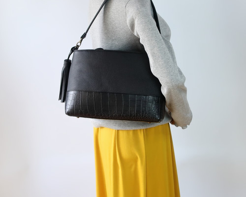 シンプル2WAYショルダーbag.ver2☆彡マチ幅11センチver・お色