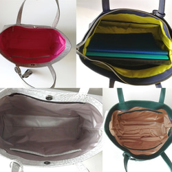 A4サイズトートbag（Ｌ）☆お好きなお色でお作りします☆彡受注製作・カスタム可能・オプション豊富・お仕事バッグ 5枚目の画像