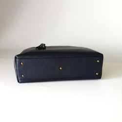 A4サイズトートbag（Ｌ）お好きなお色でお作りします☆彡受注製作・カスタム可能・オプション豊富・お仕事バッグ/シンプル 4枚目の画像
