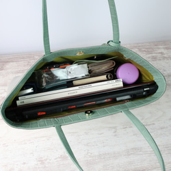 A4サイズトートbag（Ｌ）☆お好きなお色でお作りします☆彡受注製作・カスタム可能・オプション豊富・お仕事バッグ 6枚目の画像