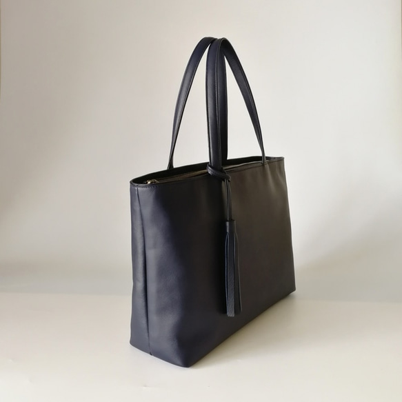 【ファスナーver 】A4サイズトートbag(L）☆彡受注商品・お色違いやカスタム可能です・オプション豊富 7枚目の画像
