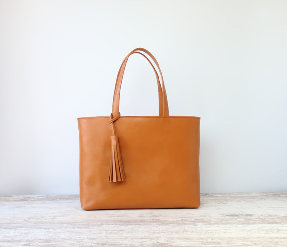 【ファスナーver 】A4サイズトートbag(L）☆彡受注商品・お色違いやカスタム可能です・オプション豊富 6枚目の画像