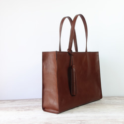 【人気シリーズ】A4サイズしかくトートbag☆彡外縫いver・受注製作・お色違いも対応可能です 6枚目の画像