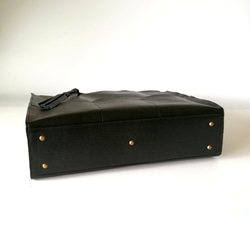 A4サイズしかくトートbag(ファスナーver)☆彡外縫いver・受注製作・お色違いも対応可能です 8枚目の画像