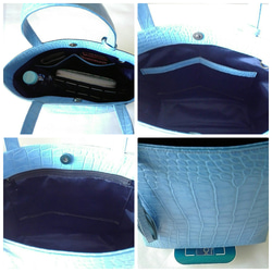 日常手提袋（L尺寸）☆彡淺藍色·訂購量 第5張的照片