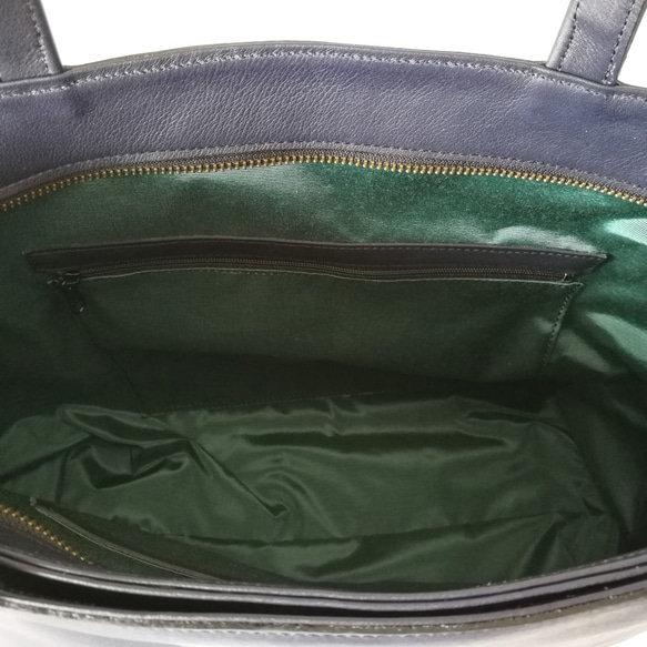 A4サイズトートbag(M)・ファスナーver☆彡お色違いも対応可能です・受注商品 10枚目の画像