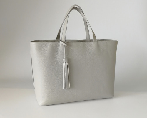 A4サイズトートbag（L）・マチ13㎝.ver☆彡ライトグレー/受注