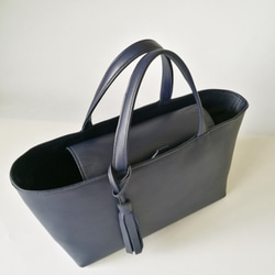 Dax手提袋M尺寸☆彡海軍藍·訂購內置套裝 第3張的照片