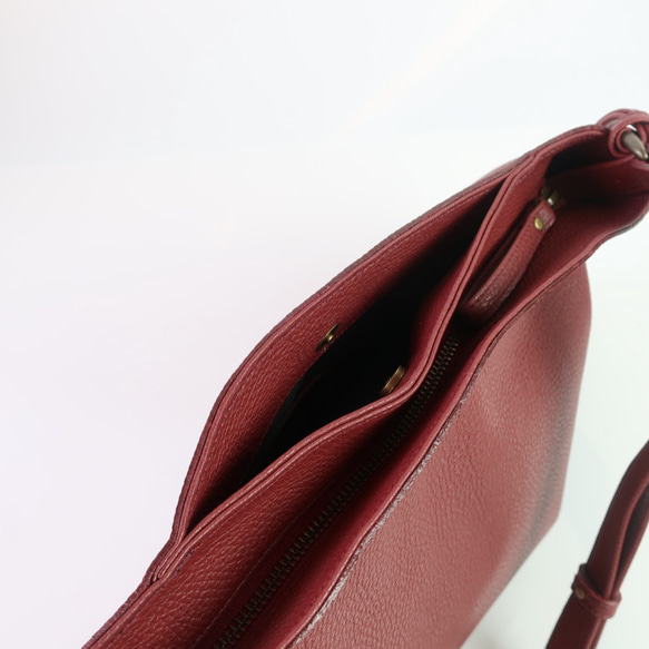 ソフトＡライン２Way.bag☆彡ボルドー・ザックリ使えるショルダーbag 10枚目の画像