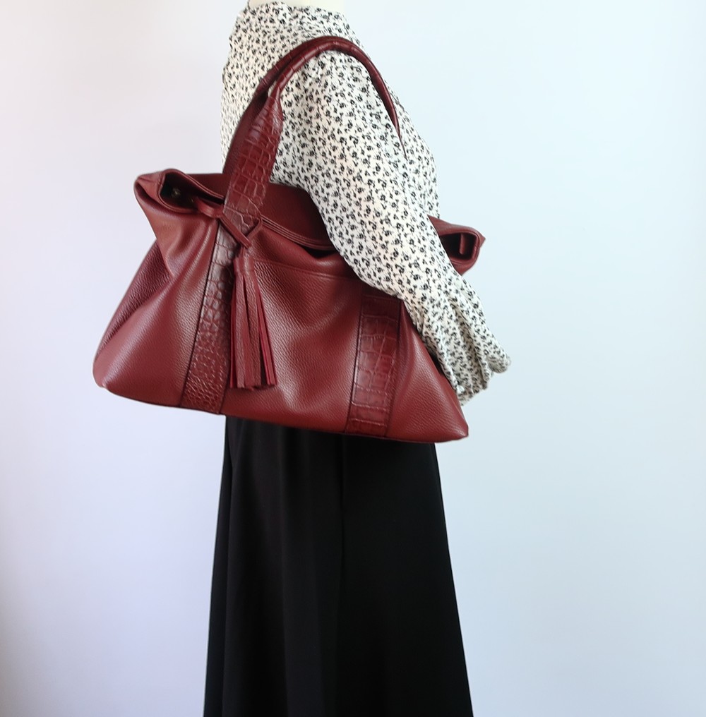 セレクトトートzip☆ファスナー付き・マチ幅１５㎝ver・受注製作/Creema限定