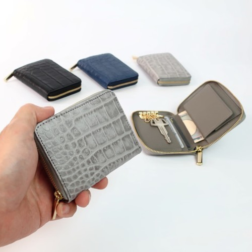 マルチケース（鍵＆カード＆コイン収納）3wayラウンドファスナー☆彡