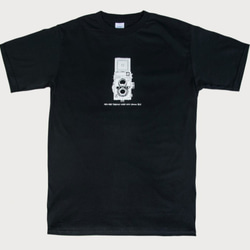 T-Shirt ：Vintage Cmera Yashica-12 TLR （Black/Gray Colors） 3枚目の画像
