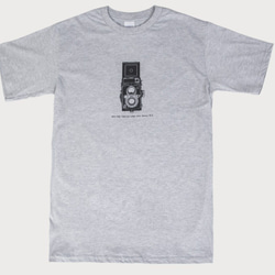 T-Shirt ：Vintage Cmera Yashica-12 TLR （Black/Gray Colors） 1枚目の画像