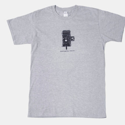 T-Shirt：Vintage Camera Agfa Billy II（Black/Gray Colors） 2枚目の画像
