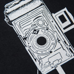 T-Shirt：Vintage Camera Agfa Billy II（Black/Gray Colors） 3枚目の画像