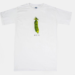 T Shirt：豌豆 Pea（Black/White Colors） 1枚目の画像