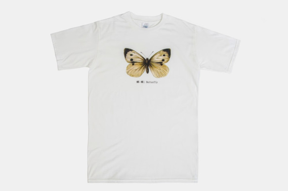 短袖T恤：蝴蝶 Butterfly（黑色/白色T可選） 第1張的照片