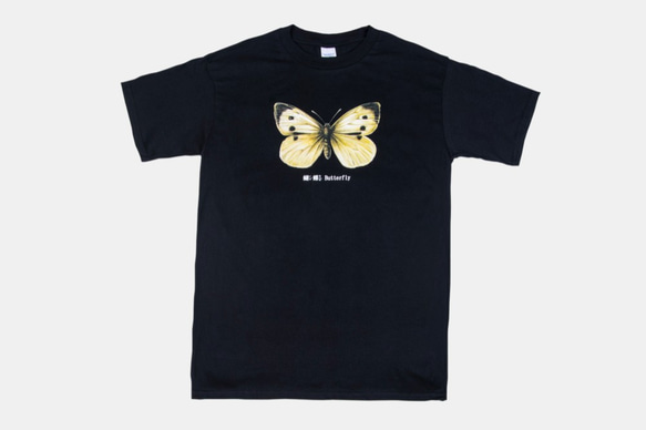 短袖T恤：蝴蝶 Butterfly（黑色/白色T可選） 第3張的照片