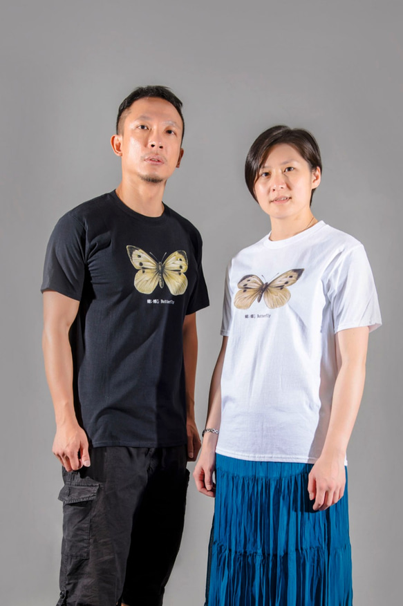短袖T恤：蝴蝶 Butterfly（黑色/白色T可選） 第10張的照片