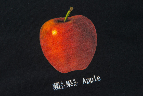 短袖T恤：蘋果 Apple（黑色/白色T可選） 第2張的照片