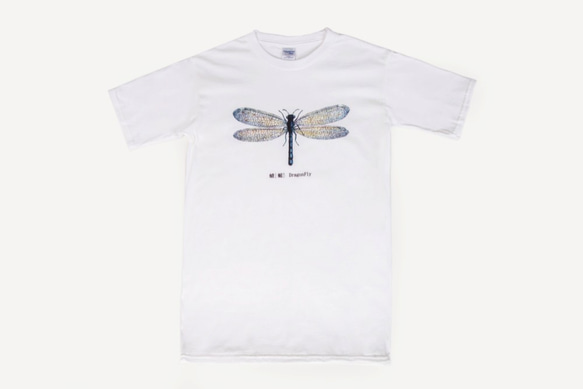 短袖T恤：蜻蜓 DragonFly（黑色/白色T可選） 第3張的照片