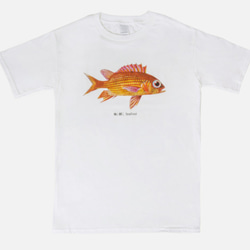 T-Shirt：海鮮 Seafood（Black/White Colors） 5枚目の画像