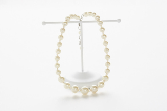 White Pearl Necklace（ピアスorイヤリングプレゼント付き） 1枚目の画像