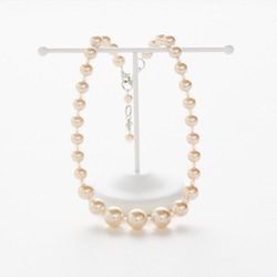 Beige Pearl Necklace（ピアスorイヤリングプレゼント付き） 1枚目の画像