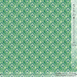 humming -green (CO442635 A)綿麻【コトリエンヌ生地】 3枚目の画像