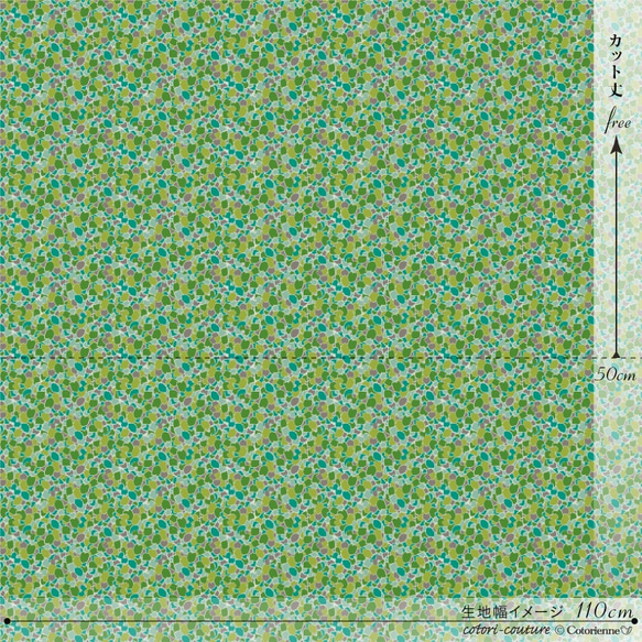 hirary -green (CO312720 C)【コトリエンヌ生地】 3枚目の画像
