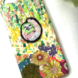 刺繍ナマケモノ iphone6 6s ケース 2枚目の画像