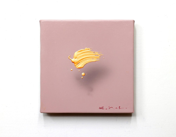 浮遊する筆触　【Layer 20021】　18x18㎝　アクリル/キャンバス 1枚目の画像