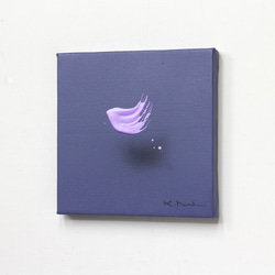 浮遊する筆触　【Layer 20099】　18x18㎝　アクリル/キャンバス　額装 1枚目の画像