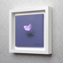 浮遊する筆触　【Layer 20099】　18x18㎝　アクリル/キャンバス　額装 4枚目の画像