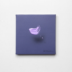 浮遊する筆触　【Layer 20099】　18x18㎝　アクリル/キャンバス　額装 8枚目の画像
