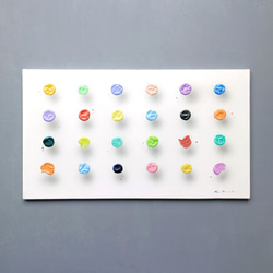 浮遊する筆触　【Layer 20115】　38 x 65.2 cm　アクリル/キャンバス 1枚目の画像
