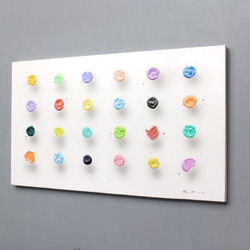 浮遊する筆触　【Layer 20115】　38 x 65.2 cm　アクリル/キャンバス 4枚目の画像