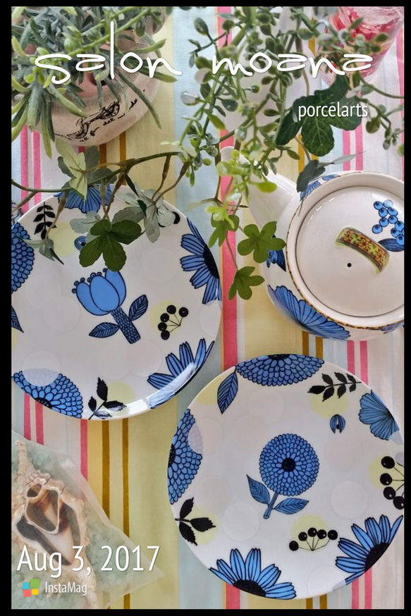 北欧ノルンプレート◇ポーセラーツ 中皿 salon moana 通販 4421983