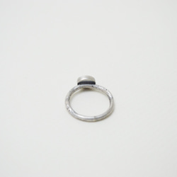折疊系列-18號之一‧灰色月光石‧硫化純銀戒指 第4張的照片