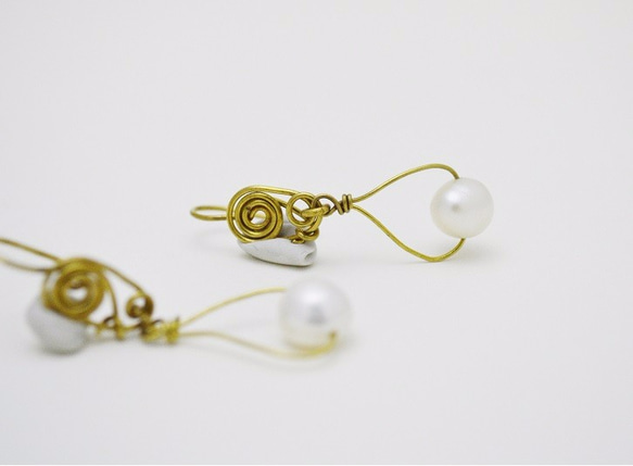 ジプシーブラス‧‧真珠のイヤリング 2枚目の画像