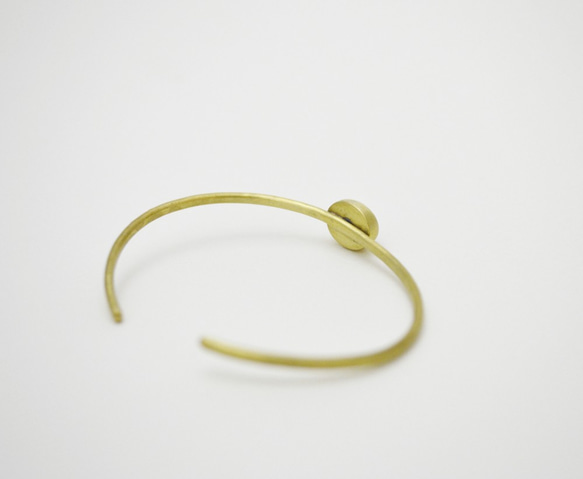 簡單小石系列-琥珀‧黃銅手環 第4張的照片