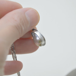 簡單小石系列-巴洛克珍珠‧硫化純銀項鍊‧#4 第6張的照片