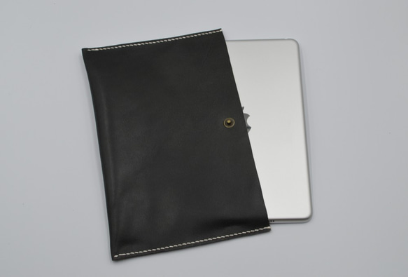 ダークグリーンのタブレットバッグ（ipad mini ...） 5枚目の画像