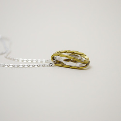 原石系列-權杖水晶‧黃銅‧純銀鍊項鍊‧2 第3張的照片
