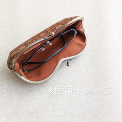 Gamaguchi 眼鏡盒（日本花卉圖案） 第7張的照片
